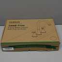 Bathroom Faucets for Sink 3 Hole, Hurran Black& Chrome Bathroom Sink Faucet with Pop-up Drain and Supply Lines, Stainless Steel Lead-Free Widespread Faucet for Vanity RV Farmhouse Sink (8 Inch)