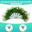 Hrobek Artificial Flowers for Outdoors Faux Plants for Outside Planter