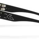 Gatorz Eyewear Marauder Sunglasses Black Anodized/Silver Logo Smoke Lens CNC-Machined Aluminum, Adjustable Fit Made in USA (GZ-12-031)