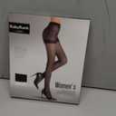 2 Pack Sheer Tights for Women, Control Top Pantyhose, 15 Denier, run resistant black sheer tights reinforced toe (Large)