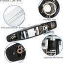 Exterior Chrome Door Handle Front Left Driver Side Fit for 2007-2013 Chevy Silverado Suburban Tahoe GMC Sierra Yukon Cadillac Escalade - Replace 20828258, 22738721, 25960525, 84053434