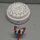 Potaroma Cat Toys 3in1 Automatic Interactive Kitten Toy, Fluttering Butterfly, Moving Feather, Track Balls, Dual Power Supplies, USB Powered, Indoor Exercise Kicker (Bright White)