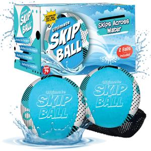 Activ Life The Ultimate Water Skip Balls, Water Bouncing Ball for Swimming Pool, Beach Toys for Friends, Family, Kids and Adults (2.2")
