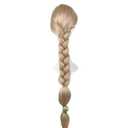 yuehong 47 inch Long Blonde Braided Wig Anime Weaving Wigs Heat Resistant Synthetic Fibers Costume Hair