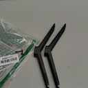 Universal TV Stand Legs for 40Inch TVs | 2PCS Replacement TV Feet with Screws | Easy Install Plastic Mounting Brackets,Black Tabletop Base Stand(Check Holes Fit)