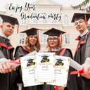 2 x 2025 graduation party invitations - 20 Graduation Invitation Letters with Envelopes, Star Bachelor Hat Fill in style invitation card, For university and masters Grad Party celebrate Supplies - A06