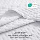 Bedsure King Quilt - Bright White Bedspread King Size & Lightweight Comforter, Modern Coverlet with Clover Pattern, Ultra Soft All-Season Bedding, 106 x 96 Inches | Stitch-Free Quilting, Ultra Soft, Lightweight, Machine Washable, Pet-Friendly