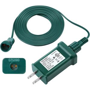 Meonum LED Power Supply, UL Certification Transformer Replacement Class 2 Power Supply with 3 Meter 2 Pin Extension Cable, Low Voltage Transformer US Plug Adapter for Christmas Tree Light (TS-13W29V)