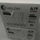 2 x evelor 6-Packs A19 LED Light Bulbs,100 Watt Equivalent 2700K Soft Warm White Bright Bulbs Efficient 13W,1500 Lumens E26 Base, Non-Dimmable, 15000-Hour Lifespan for Bedroom, Living Room, Office