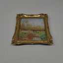 Funly mee Vintage 8x10 Picture Frame Antique Gold Photo Frame for Tabletop & Wall Mounted