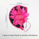 Top Flower Fascinator Derby Tea Party Church Hat for Women Ladies