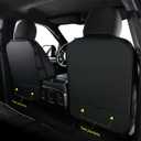 RISINGSTAR F150 Faux Leather Seat Covers, fit for 2015-2026 F150 SuperCrew, and 2017-2026 F250 F350 F450 Super Duty Crew Cab(Full Set, Black)