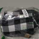 Winter Hat Scarf Gloves and Ear Warmer, Knit Warm Beanie Hat Touch Screen Gloves Long Knitted Plaid Scarf Set Gifts for Women (Dark Gray)