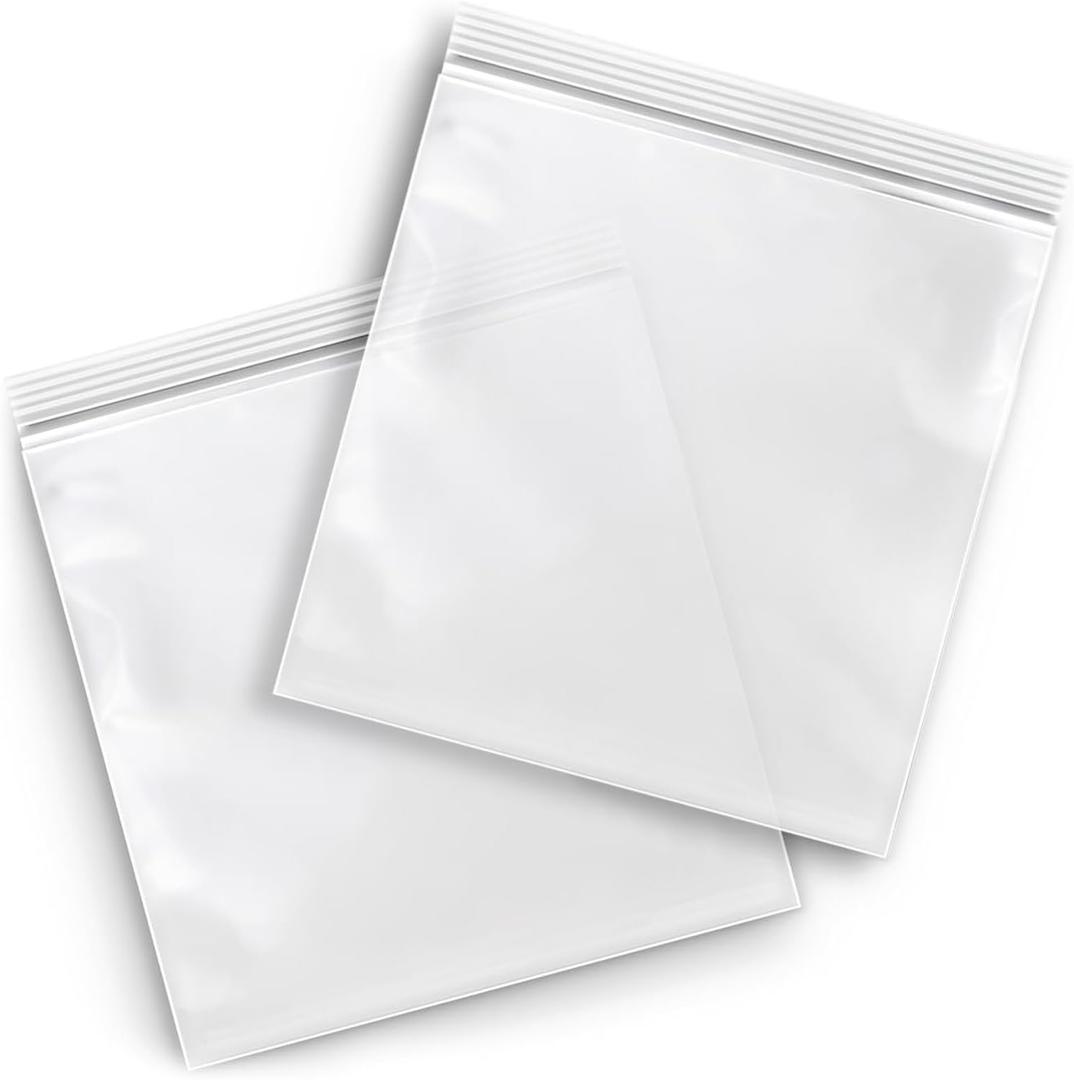 PSBM 250 Count 4 Mil 20 Inch x 24 Inch, Reclosable Poly Bags, Clear Zip Plastic Bag, Lock Seal Zipper For Packing, Storing, Organizing & Shipping Products