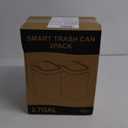 2 Pack 2.7 Gal Bathroom Trash Can with Lid, Automatic Trash Can Small Smart Garbage Can Touchless, Slim Motion Sensor Waterproof Plastic Trash Bins for Bedroom Office Kitchen Toilet (White)