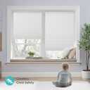 Joydeco Cellular Shades Cordless, Blackout Shades Cellular Blinds for Indoor Windows, Honeycomb Blinds for Thermal Insulated Noise Reduction (White, 31" W x 64" H)