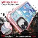 Bouvardia for iPhone 17 Case, Compatible with Magsafe, Cute Girly Design for Women, Shockproof & Aesthetic, Ocean World