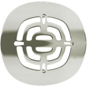 Westbrass Brass Snap-In Shower Strainer Grid, Polished Nickel, D316-05