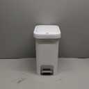 MOPALL Small Bathroom Trash Can with Lid Soft Close, Garbage Can with Press Top Lid & Foot Pedal, Step Trashcan Slim Trash Bin Waste Basket for Toilet, Office, Bedroom, Kitchen, Living Room 2.7 Gallon