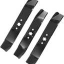 IDEASURE 942-04125 & 942-04124 Lawn Mower Blades Kit for 46" Deck, Compatible with Cub Cad et i1046 LT1045 LT1046 Toro MTD Troy-Bilt, Replaces 742-04124, 742-04125, 742-0612, 942-0612, 3 Pack