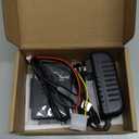 USB 3.0 to SATA IDE Adapter Hard Drive Reader, USB + Type C to External Hard Drive Disk HDD Converter Kit for Universal 2.5" 3.5" IDE HDD, 2.5" SSD, with 12V/2A Power Adapter