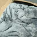 Bedsure GentleSoft Sherpa Fleece Throw Blanket for Couch, Non-Heated, Thick & Warm Christmas Cozy Blanket for Winter, Soft Fuzzy Plush Throw Gifts for Women and Men, Grey, 50x60 Inches