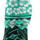 Polynesian Couples Matching Outfits Samoa Puletasi Women's Dresses and Luau Men's Shirts (Green, XL)