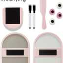 KEYDUACU 10 pcs - Locker Accessories, Locker Decorations Including Mirrors, whiteboards, Magnets and organizing Supplies. Ideal for Back-to-School Essentials and The Office (11 Pcs - Pink)