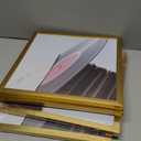 Eletecpro 12.5x12.5 Record Frame Gold Vinyl Frames Set of 4 Made of PVC with Acrylic Cover, Displays 12 Inch LP by Hanging, Lightweight and Sturdy Album Frames for Home Wall Decor