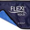 FlexiKold Reusable Gel Ice Pack with Straps – Cold Compress Pack for Injuries – Flexible Medical Ice Wrap for Back, Shoulders, Legs, Knees, Sciatica, Muscle Pain – Half Size