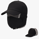 Trapper Hat for Men Women Waterproof Winter Warm Baseball Cap with Ear Flaps, 2 Pack