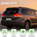 munirater Right Tail Light Assembly Replacement for Sienna 2011 2012 2013 2014 Rear Taillight Outer Passenger Side