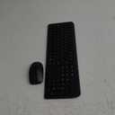 Wireless Keyboard and Mouse Combo, Full Size Silent Ergonomic Keyboard and Mouse, Long Battery Life, Optical Mouse, 2.4G Lag-Free Cordless Mice Keyboard for Computer, Mac, Laptop, PC, Windows (Black)