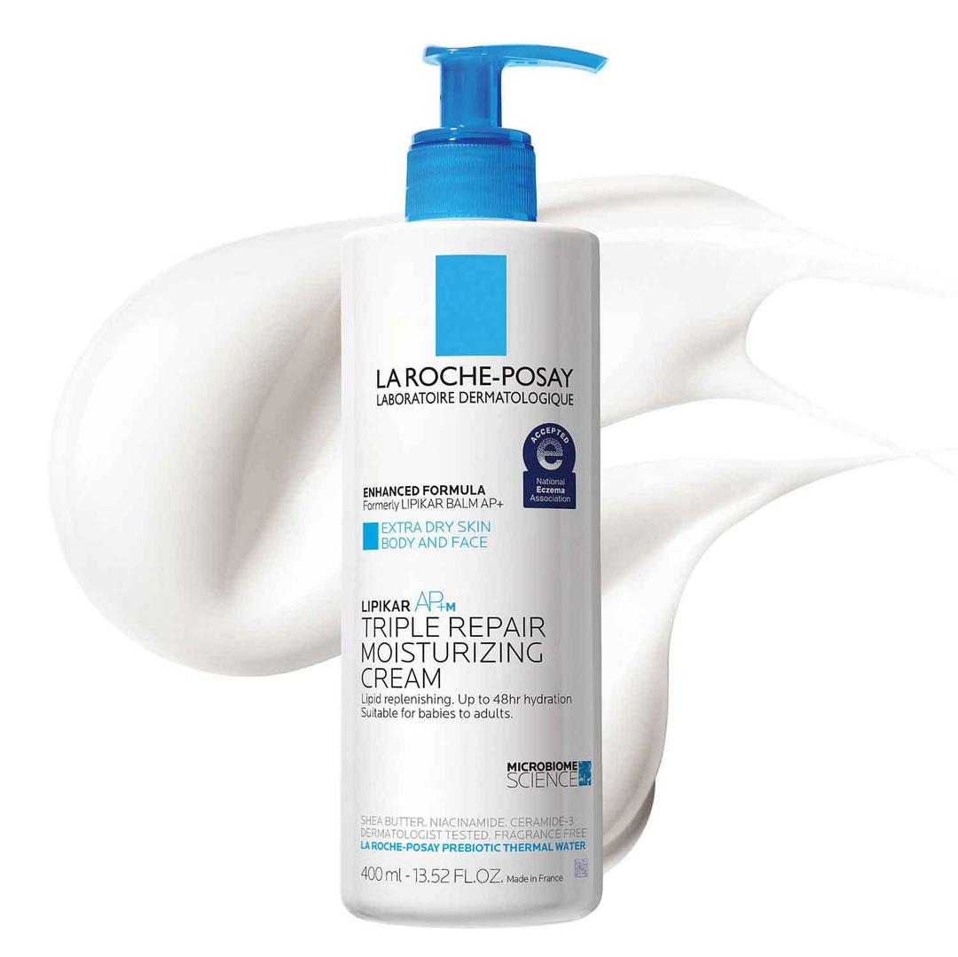 La Roche-Posay Lipikar AP+ Triple Repair Moisturizing Cream | Face & Body Lotion For Dry Skin | Shea Butter & Niacinamide Moisturizer | Gentle Face & Body Cream For Dry, Rough & Sensitive Skin (13.5 Fl Oz (Pack of 1))