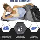 VENTURE 4TH Backpacking Sleeping Bag  XXL, Double and Single Sizes - Lightweight Warm & Cold Weather Sleeping Bags for Adults, Kids & Couples  Ideal for Hiking, Camping & Outdoor Adventures (Silver/Gray)