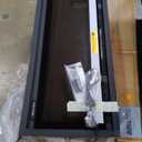 42 inch Smart Electric Fireplace with App Control, Wall Mount & in Wall recessed Fireplace Inserts, Multicolor Flame w/Realistic Log &Crystals, Overheating Protection and Timer, 750W/1500W, Black