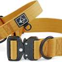 Made to ROAM Premium Dog Collar - Adjustable Heavy Duty Nylon Collar with Quick-Release Metal Buckle (Michigan Autumn, Classic Size 1)