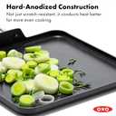OXO Enhanced 11" Griddle Pan, PFAS-Free Ceramic Nonstick, Durable Hard Anodized Cookware, Scratch Resistant, Stainless Steel Handle, Good Grips, Dishwasher Safe, Oven safe, Black