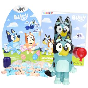 Bluey Themed Candy Assortment, Includes Giant Gummy and Assorted Hard Candies, Birthday Party Treats, 2 Items