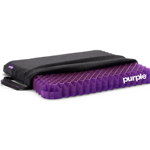 Purple Royal Seat Cushion, Portable 2 Inch Gel Seat Cushion, GelFlex Grid
Handles for Car, Office Chair, Stadium - Pressure-Reducing for Hard Seats, Temperature-Neutral, No-Slip - Made in USA