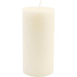 Root Candles Unscented Pillar Candles Beeswax Enhanced Textured Timberline Pillar Candle, 3 x 6-Inch, Ivory