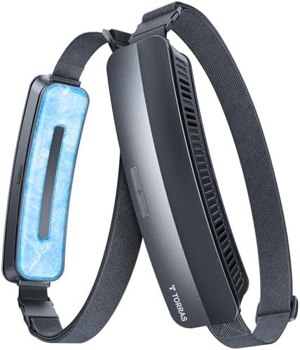 TORRAS 2025 Top Portable Waist Fan COOLiFY Zone 3, Ultra-Light Personal Wearable Belt Fan, 26ft/s Strongest Wind for Full Body Cooling【No.1 Cooling Area & Cool Tech】 Rechargeable for Outdoor/Jobsite