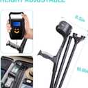 Folding Forearm Crutches for Adults, Adjustable Elbow Crutches with Quad Tip