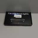 Car LED Hood Light Strip, 70 Inch 12V Flexible Waterproof Daytime Running Lights for Car, Universal Engine Cover Decoration Accessories for Cars, SUVs, Trucks, Dynamic Scan Start-up Effect (White)