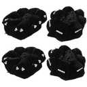 minkissy Black Velvet Rhinestone Hair Net Bun Cover Elastic Mesh Snood for Ballet Dance and Elegant Updos 3.5X3.1X0.6 Inch Hair Accessory