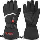 SAVIOR HEAT Heated Gloves Electric Rechargeable Battery Men Women 7.4V Heating Gloves Winter Ski Motorcycle Work Snowboarding Hunting Hiking Camping (Small)