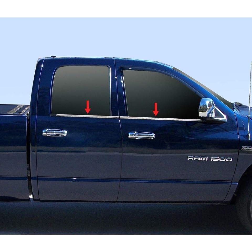 Polished Stainless Steel Window Sills Trims for 2019-2025 Ram 1500 Crew cab 4 Door Model(Window Sills Trims)