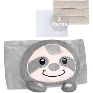 SuzziPad Baby Belly Band for Heat and Cold Compress, Child Heated Tummy Wrap, Microwave Heating Pad for Warmth, Soothing Discomfort for Toddlers, Ice Pack, Cool Down