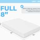 Neo Sleep 8 Inch Full Cooling Gel Memory Foam Mattress Medium Firm CertiPUR-US Certified Foam, Mattress in a Box Enhanced Pressure Relief Removable Soft Cover No Fiberglass (Full, 8 in)
