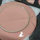 Pink Dinnerware Set for 4, 16-Piece Porcelain, Gold Marble